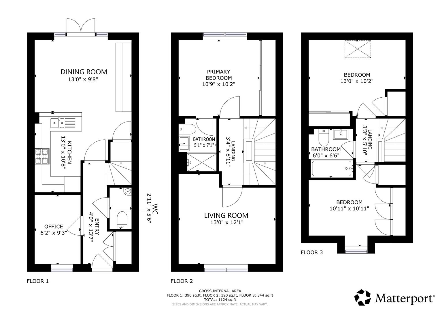 Floorplan for Cae Brewis, Boverton, Llantwit Major